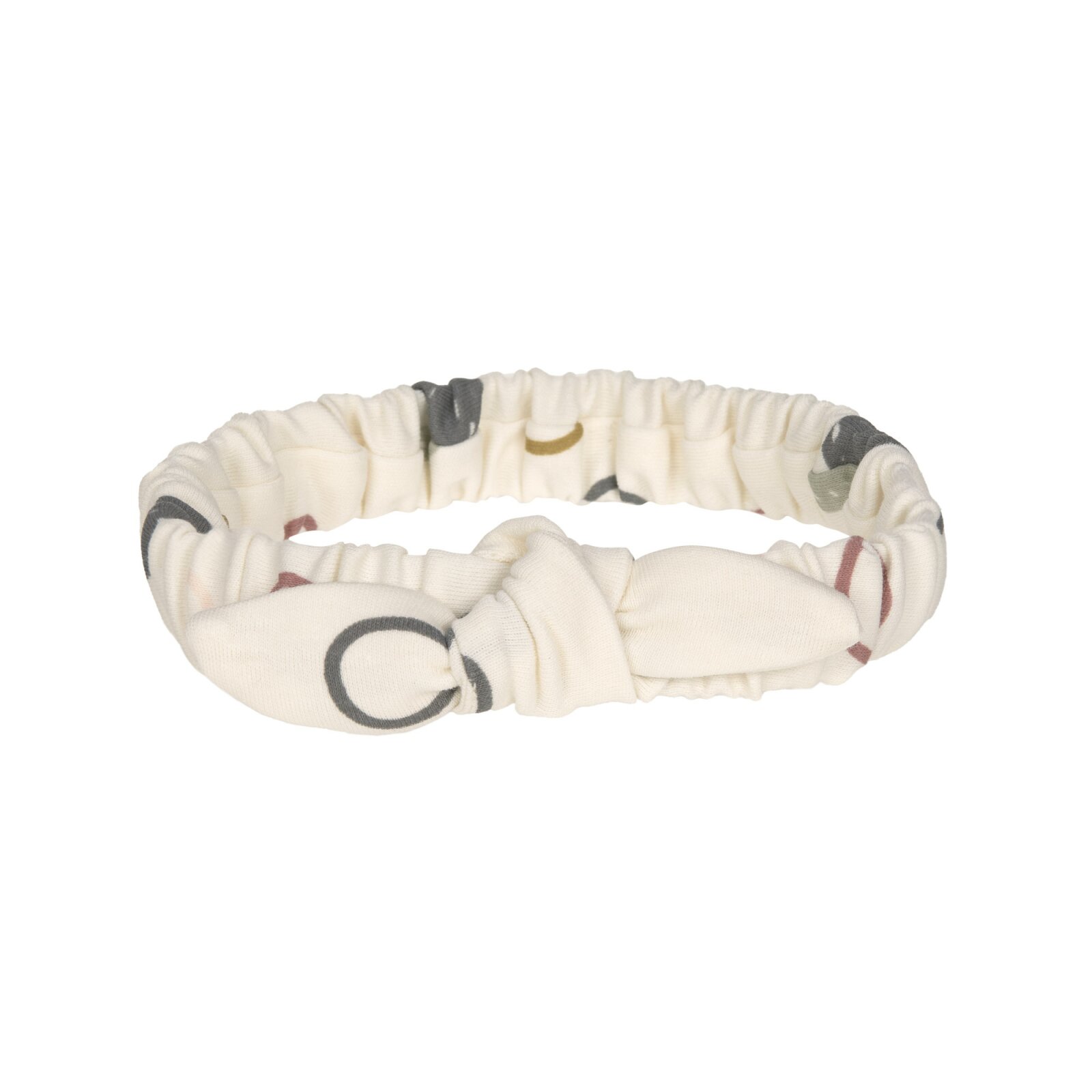 Lässig - Stirnband Baby GOTS - Cozy Colors, Circles Offwhite (A)