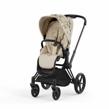 CYBEX - Platinum e-PRIAM 2.0 inkl. Hardparts mit Seatpack und Lux Carry Cot SIMPLY-FLOWERS (Beige)