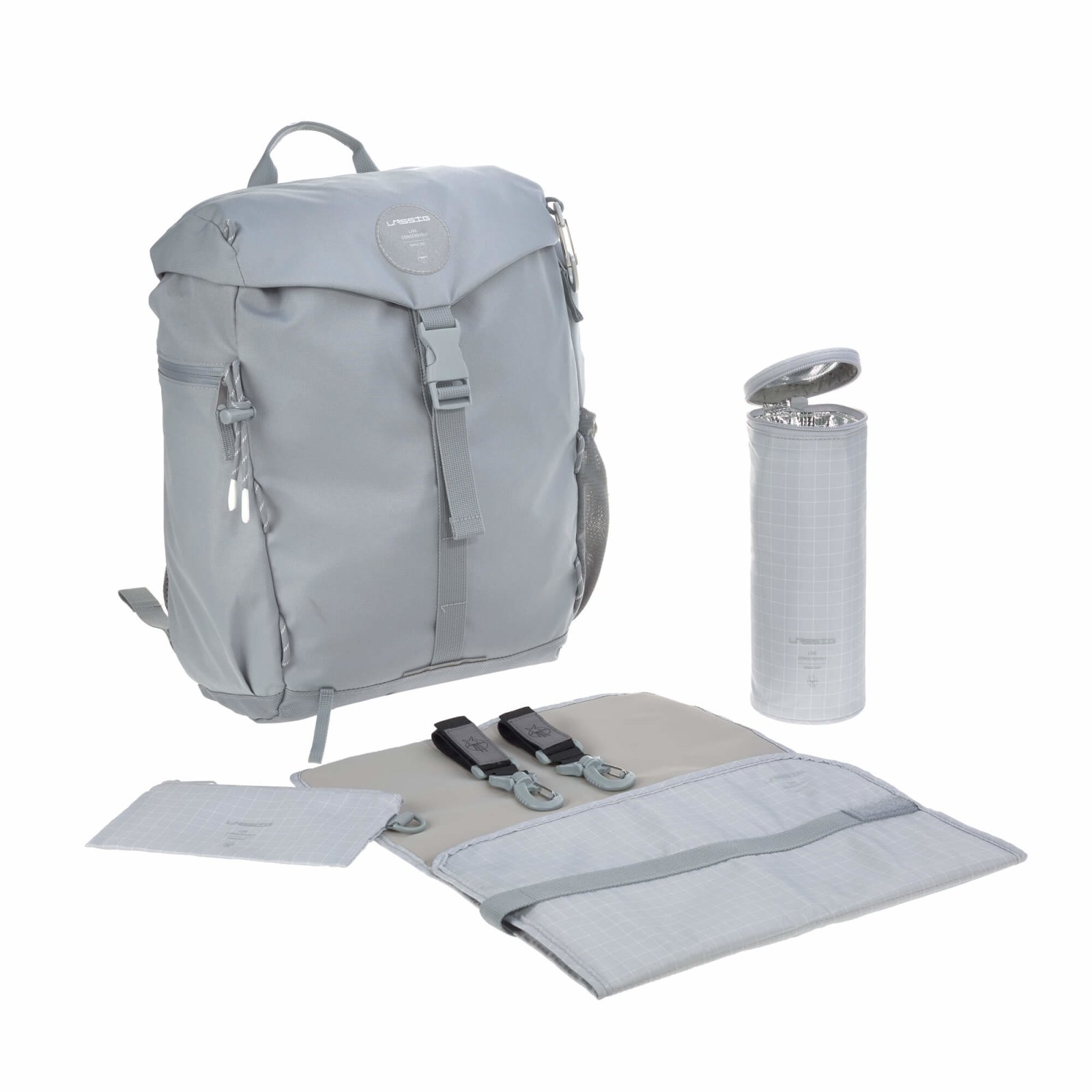 Lässig - Wickelrucksack - Outdoor Backpack, Grey, 124,99 € | Rucksacktaschen