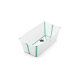 STOKKE - FLEXI BATH® Badewanne Transparent WHITE-AQUA (A)