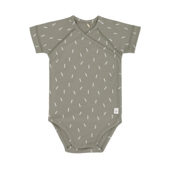 Lässig - Baby Body Kurzarm GOTS - Speckles olive Gr....