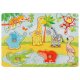 Goki - Steckpuzzle Afrikanische Tierkinder