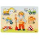 Goki - Steckpuzzle Bauarbeiter