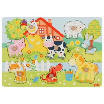 Goki - Puzzle aus Holz - 8 Teile - ab 1 Jahr -...