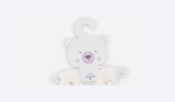 Träumeland - Babyschlafsack LIEBMICH 3-tlg. Naturlieb rosa Gr. 56/62