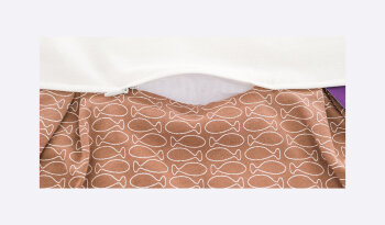 Träumeland - Babyschlafsack LIEBMICH 3-tlg. Fische braun Gr. 56/62 (A)