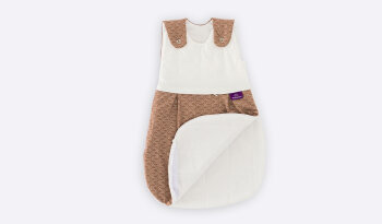Träumeland - Babyschlafsack LIEBMICH 3-tlg. Fische braun Gr. 56/62 (A)