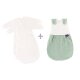 Träumeland - Babyschlafsack LIEBMICH 3-tlg. Fische mint Gr. 50/56