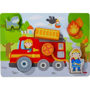Haba - Holzpuzzle Feuerwehrauto (2)