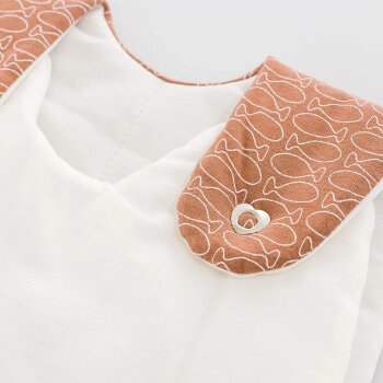 Träumeland - Baby-Ganzjahresschlafsack LIEBMICH Fische braun Gr. 68/74 (A)