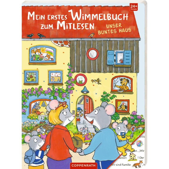 Coppenrath - Mein 1. Wimmelbuch zum Mitlesen: Unser buntes Haus