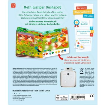 Ravensburger - Mein großes Lichter-Wimmelbuch: Auf dem Bauernhof