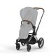 Cybex - Platinum PRIAM 4.0 Rahmen inkl. Lux Sitz Aufsatz Chrome / brown (A)