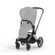 Cybex - Platinum PRIAM 4.0 Rahmen inkl. Lux Sitz Aufsatz Chrom / black (A)