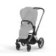CYBEX - Platinum PRIAM 4.0 Rahmen inkl. Lux Sitz Aufsatz CHROME (BLACK)
