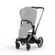 Cybex - Platinum e-PRIAM 2.0 Rahmen inkl. Lux Sitz Aufsatz Chrome black (A)