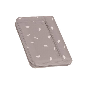 Lässig - Mutterpasshülle mit Reißverschluss - Blocks Taupe, Grau