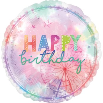 Amscan - Folienballon "Happy Birthday...