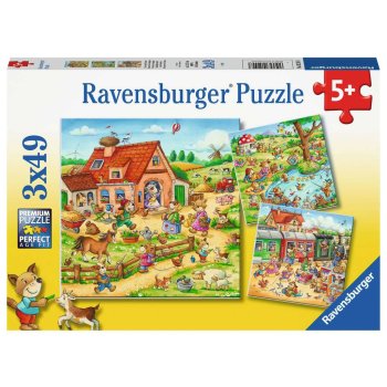 Ravensburger - Ferien auf dem Land PUZZLE (3 x 49 TEILE)