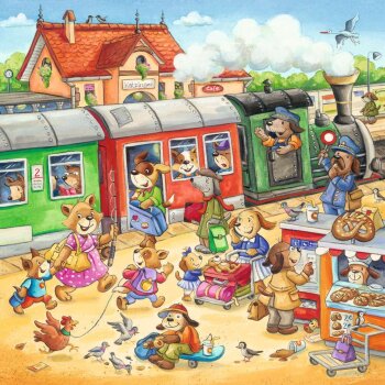 Ravensburger - Puzzle - 3 x 49 Teile - ab 5 Jahre - Ferien auf dem Land (A)