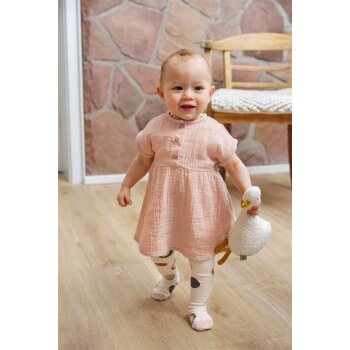 Lässig - Musselin-Kleid Bio-Baumwolle - Powder Pink, Gr. 98/104