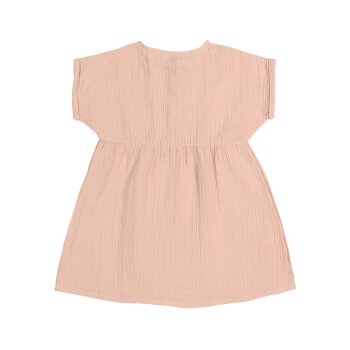 Lässig - Musselin-Kleid Bio-Baumwolle - Powder Pink, Gr. 98/104