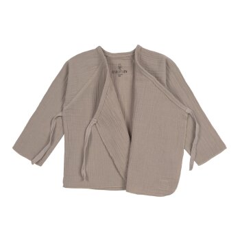 Lässig - Musselin-Kimonoshirt Bio-Baumwolle - Taupe,...