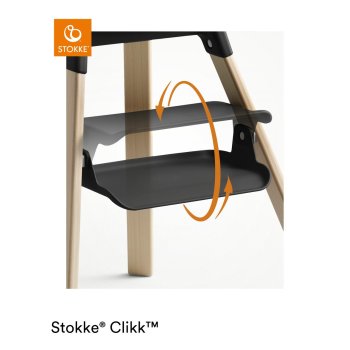 STOKKE - CLIKK™ Hochstuhl BLACK-NATURAL