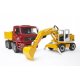 Bruder - MAN TGA Kipplastwagen mit Liebherr Schaufelbagger 02751 (1:16)