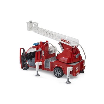 Bruder - MB Sprinter Feuerwehr mit Drehleiter, Pumpe und Light & Sound Modul 02673 (1:16)