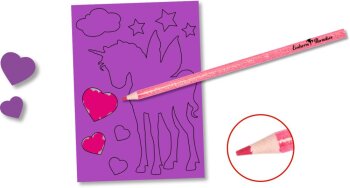 Die Spiegelburg - Einhorn-Paradies - Schablonen-Malset (A)