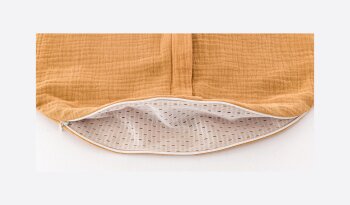 Träumeland - Sommer-Schlafsack Baumwoll-Musselin (0,5 TOG) braun Gr. 70 (A)