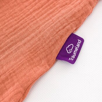 Träumeland - Sommer-Schlafsack Baumwoll-Musselin (0,5 TOG) aprikose Gr. 90