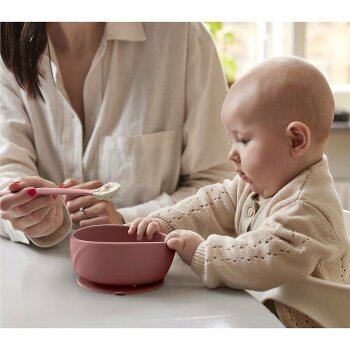 everydaybaby - Silikon Esslernschüssel mit Saugfuß, NATURE RED (6)