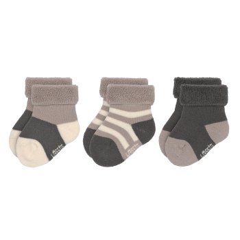 Lässig - Frottee Socken Gr. 23-26 Anthrazit Taupe (2)