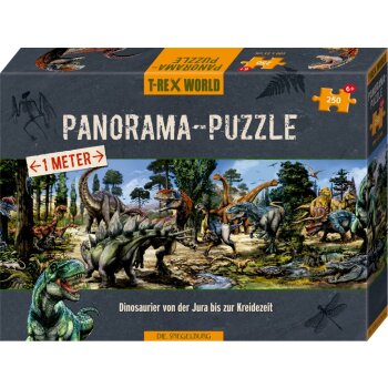 Die Spiegelburg - Panorama-Puzzle (250 Teile) - T-Rex...