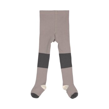 Lässig - Strumpfhose Block Stripe Taupe/Anthrazit,...