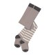 Lässig - Strumpfhose Bio-Baumwolle Half Striped - Taupe, Milky, 7-12 Monate