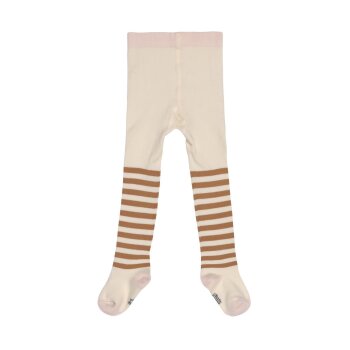 Lässig - Baby-Strumpfhose Tights Half Striped - Milky, 12-24 Monate