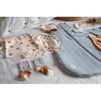 Lässig - Strumpfhose - Stripes Caramel/Milky, Bio-Baumwolle, 2-6 Monate