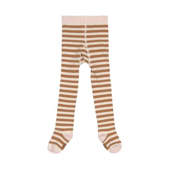 Lässig - Strumpfhose Tights - Stripes Caramel Milky, Gr. 86/92