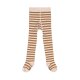 Lässig - Strumpfhose Bio-Baumwolle - Stripes Caramel, Milky, 3-4 Jahre