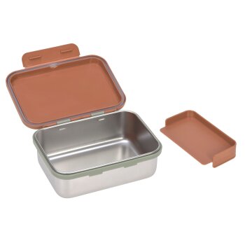 Lässig - Lunchbox Happy Prints Caramel - Edelstahl, ab 3 Jahren