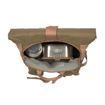 Lässig - Kindergartenrucksack Rolltop - Nature, Braun