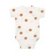 Lässig - Kurzarm-Wickelbody Big Dots Milky - 0-2 Monate
