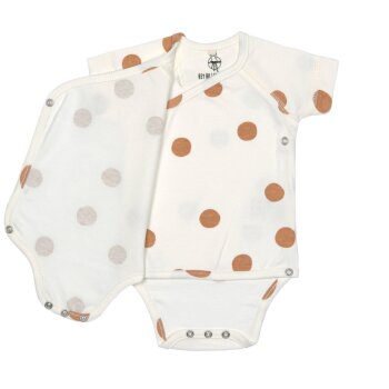 Lässig - Kurzarm-Babybody - Big Dots Milky, 12-24 Monate