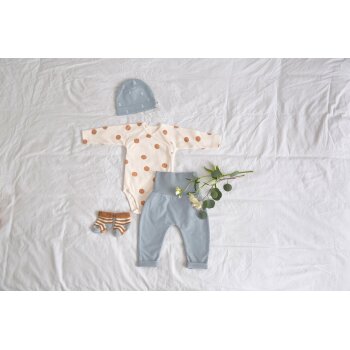 Lässig - Kurzarm-Babybody - Big Dots Milky, 12-24 Monate