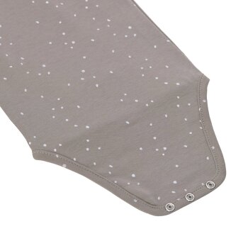 Lässig - Kurzarm-Wickelbody Bio-Baumwolle - Sprinkle Taupe, Gr. 62/68