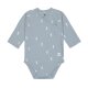 Lässig - Baby Wickelbody langarm Blocks - Light Blue, Gr. 62/68