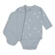 Lässig - Baby Wickelbody langarm Blocks - Light Blue, Gr. 62/68